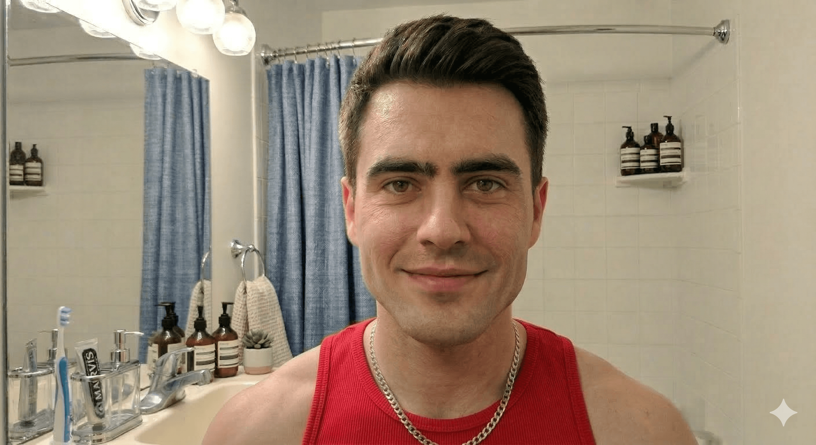 After — man with MAXIS glow-up protocol